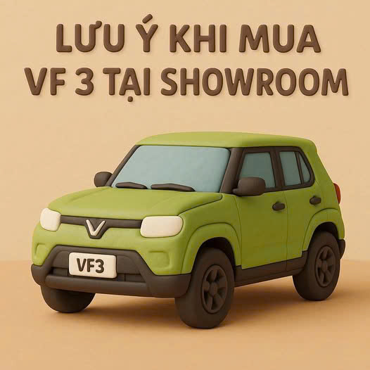 Luu y khi mua Vinfast Vf3 tai Showroom