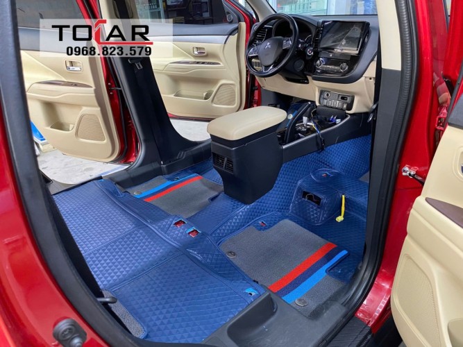 Thảm lót sàn da 360 xe Mitsu Outlander 2021