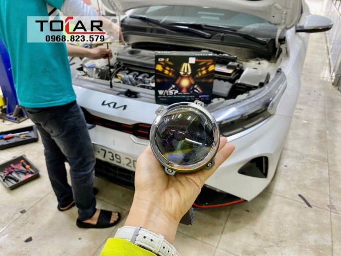 Kia K3 2023 độ bi gầm led Wasp Aozoom