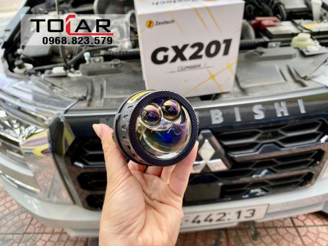 Mitsu Triton 2025 độ bi gầm laser Zestech GX201