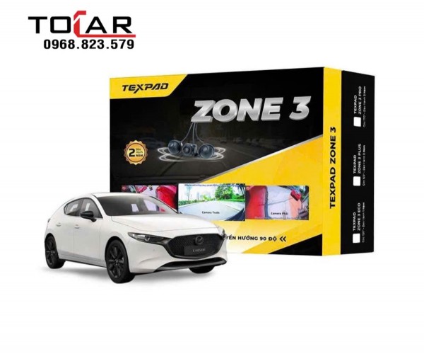 Camera 3 mắt Texpad Zone 3 Pro - dành riêng cho xe Mazda 3 2021-2025