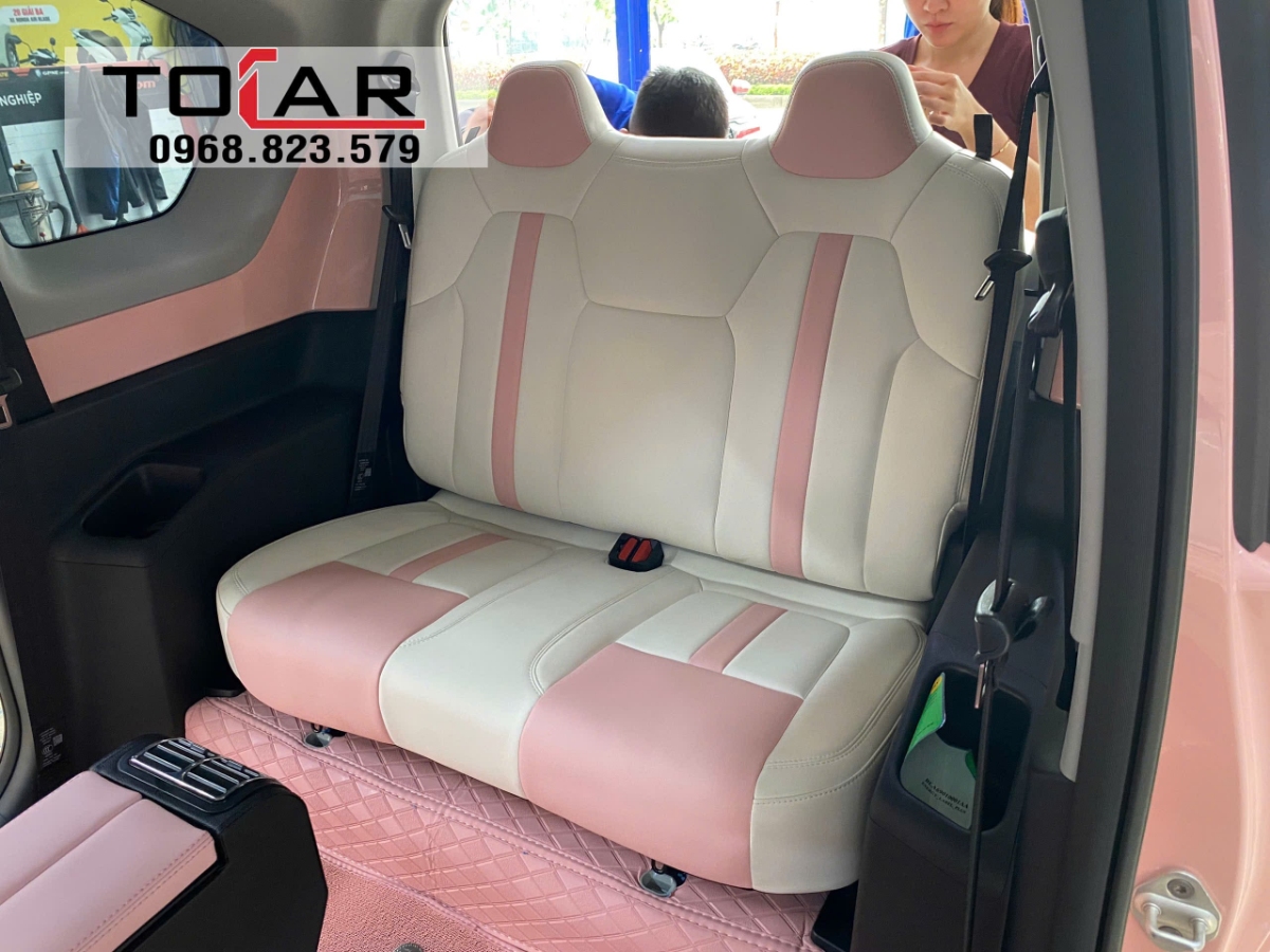 Boc ghe da Nappa cao cap cho xe Vinfast VF3 tai Hai Duong