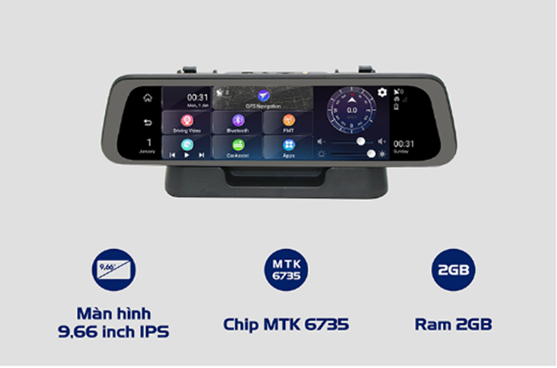 Màn hình rộng, cảm ứng đa điểm, hệ điều hành Android 5.1 dễ sử dụng