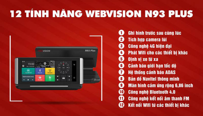 12 tính năng chỉ trong một sản phẩm, chỉ có thể là Webvision N93 Plus