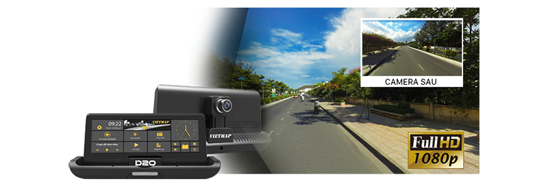 Camera ghi hình siêu nét cùng lúc cả trước và sau, camera sau tích hợp camera lùi