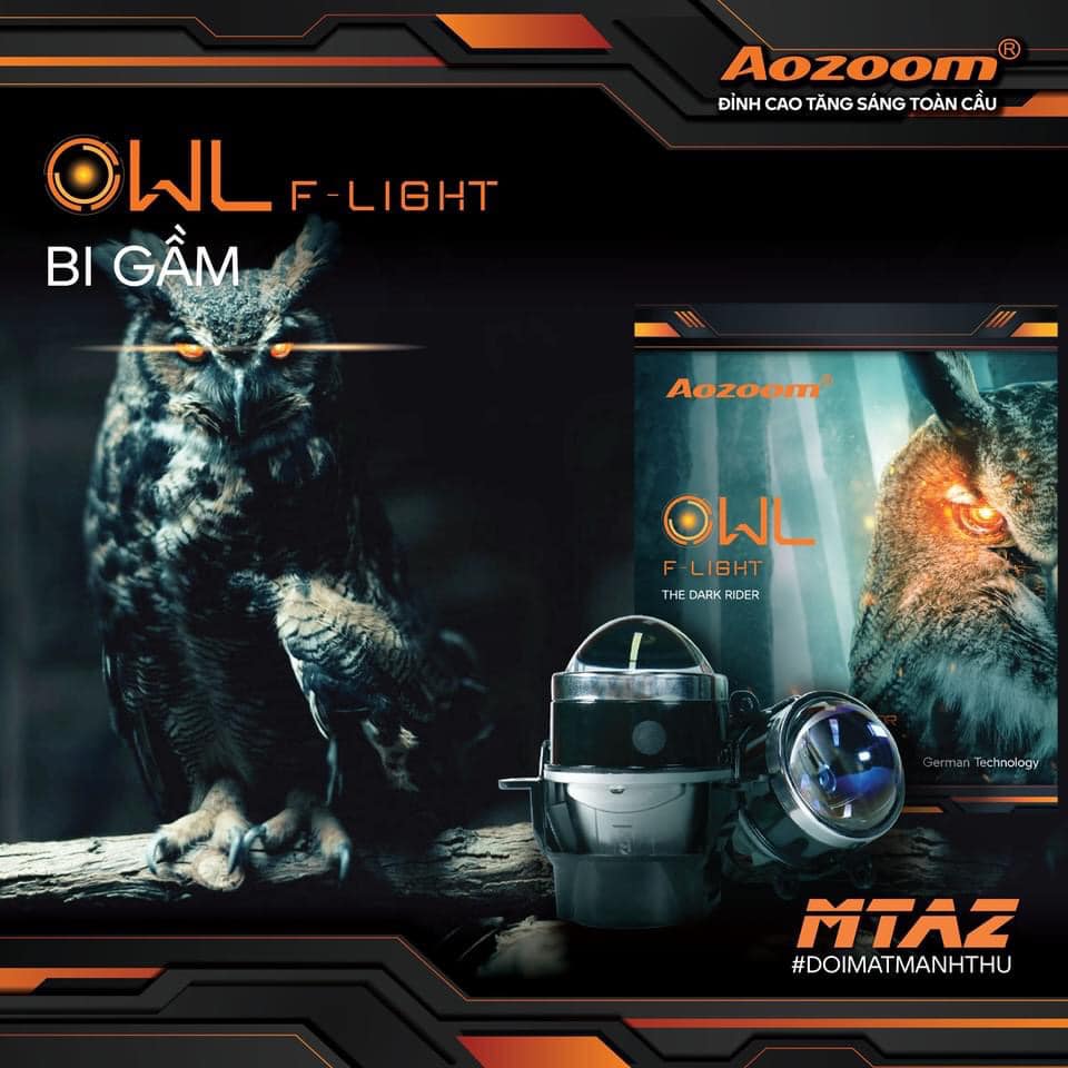 Bi gầm Owl light Aozoom Độ đèn tăng sáng tại Hải Dương