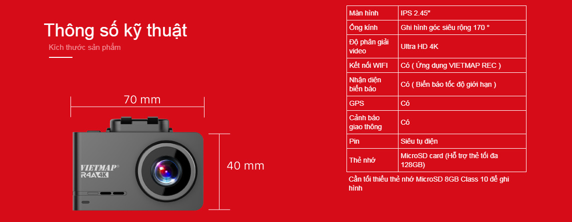 Camera hành trình Vietmap R4A Lắp đặt camera hành trình tại Hải Dương15